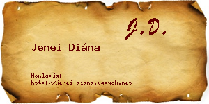 Jenei Diána névjegykártya